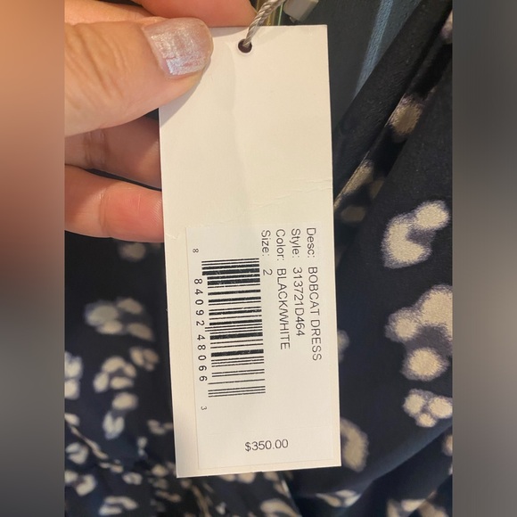 NWT- Rebecca Taylor 100% silk  Bocat Dress - Picture 7 of 7